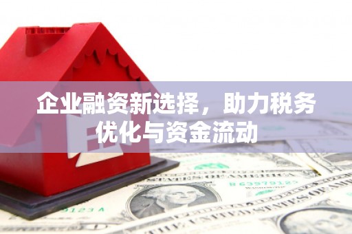 闵行企业融资新选择，助力税务优化与资金流动