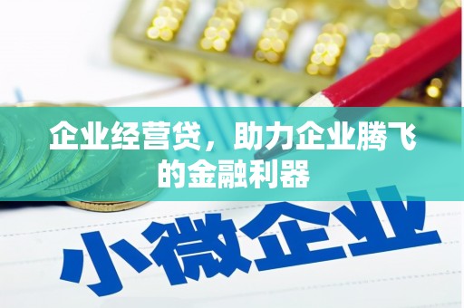 闵行企业经营贷，助力企业腾飞的金融利器