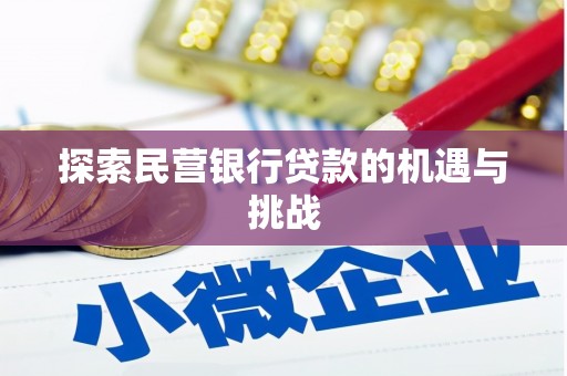 闵行探索民营银行贷款的机遇与挑战
