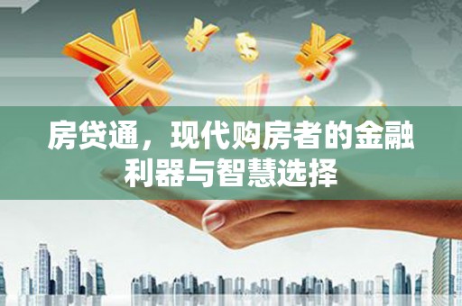 闵行房贷通，现代购房者的金融利器与智慧选择
