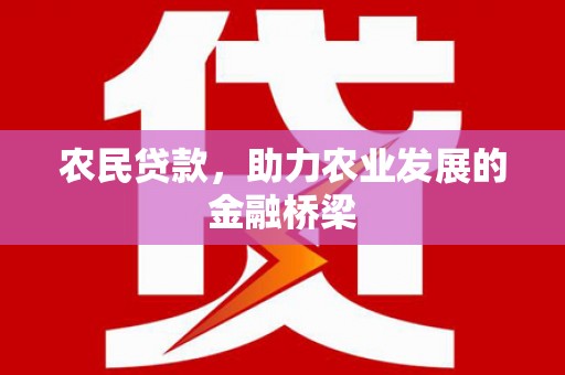 闵行农民贷款，助力农业发展的金融桥梁