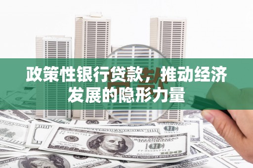闵行政策性银行贷款，推动经济发展的隐形力量
