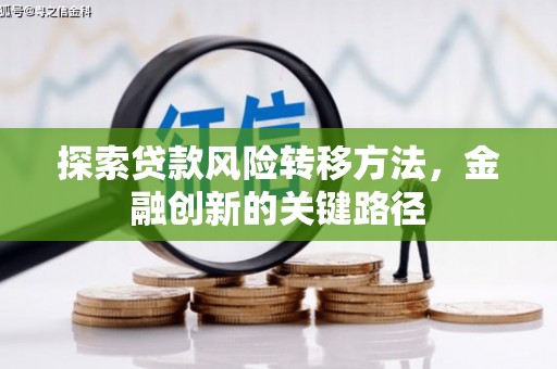闵行探索贷款风险转移方法，金融创新的关键路径