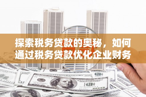 闵行探索税务贷款的奥秘，如何通过税务贷款优化企业财务