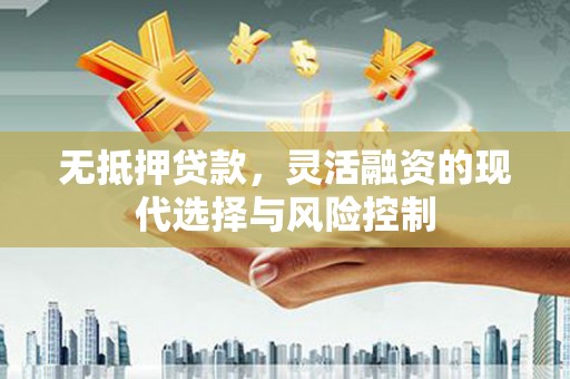 闵行无抵押贷款，灵活融资的现代选择与风险控制
