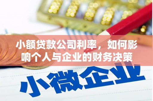 闵行小额贷款公司利率，如何影响个人与企业的财务决策