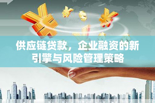 闵行供应链贷款，企业融资的新引擎与风险管理策略