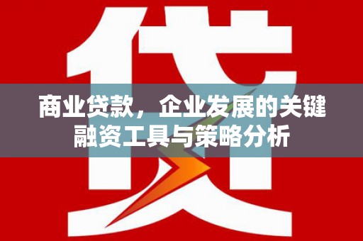 闵行商业贷款，企业发展的关键融资工具与策略分析