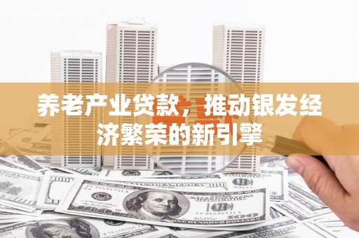 闵行养老产业贷款，推动银发经济繁荣的新引擎