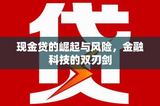 闵行现金贷的崛起与风险，金融科技的双刃剑