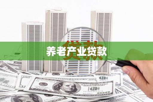 闵行养老产业贷款