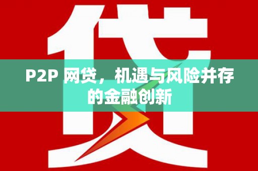 闵行P2P 网贷，机遇与风险并存的金融创新