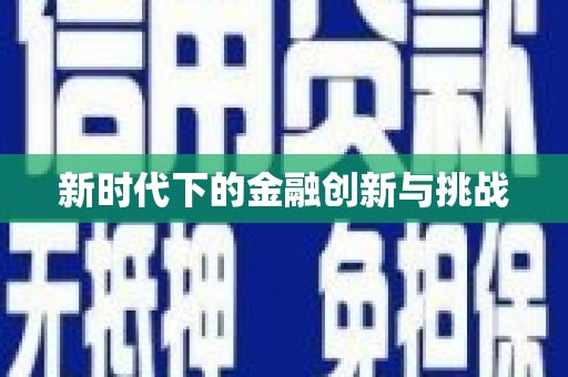 闵行新时代下的金融创新与挑战