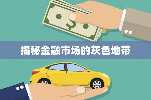 闵行揭秘金融市场的灰色地带