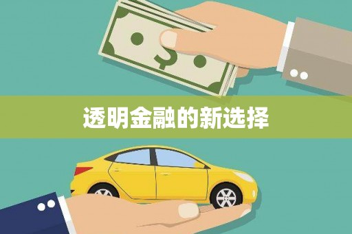 闵行透明金融的新选择